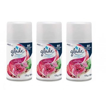 Glade 269 ml Otomatik Sprey Meyve Çiçek Buketi Yedek Oda Kokusu (4 adet)