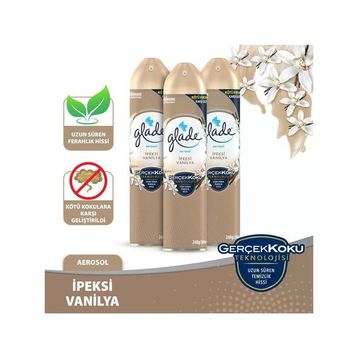 Glade 300 ml Aerosol İpeksi Vanilya Oda Kokusu