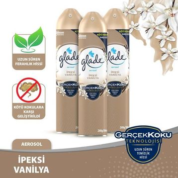 Glade 300 ml Aerosol İpeksi Vanilya Oda Kokusu