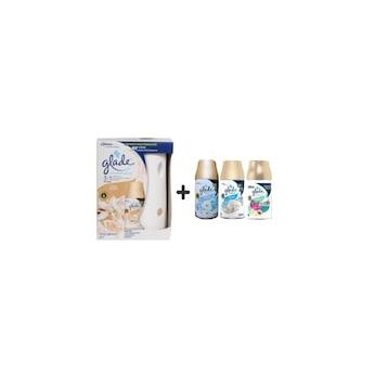 Glade Otomatik Sprey + İpeksi Vanilya + Temizliğin Ferahlığı + Temiz Çarşaf Ferahlığı + Tropikal Floral 3x269 ml Oda Kokusu