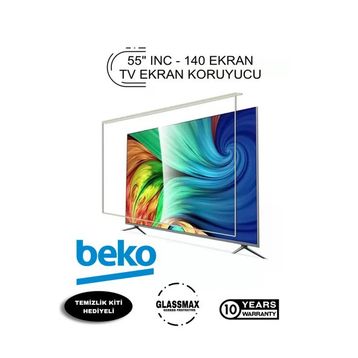 Glassmax Beko 55B5800 Uyumlu 55 inç 140 Ekran TV Ekran Koruyucu