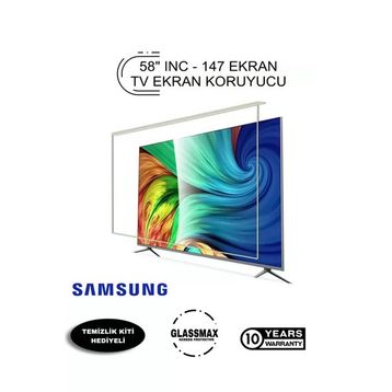 Glassmax Samsung UE58TU6900 Uyumlu 58 inç 147 Ekran TV Ekran Koruyucu