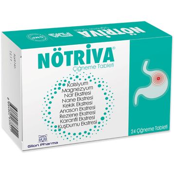 Glion Pharma Nötriva 24 Çiğnenebilir Tablet