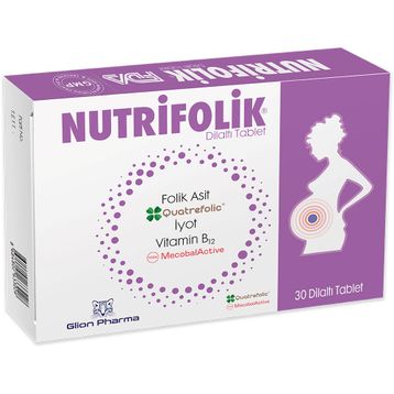 Glion Pharma Nutrifolik 30 Dilaltı Tablet