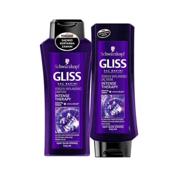 Gliss 360 ml Intense Therapy Şampuan + 360 ml Intense Therapy Saç Kremi Set