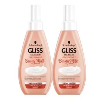Gliss Beauty Milk 2x150 ml Güçlendirici Saç Bakım Spreyi