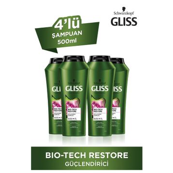 Gliss Bio-Tech Güçlendirici 4x500 ml Şampuan