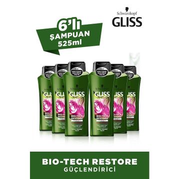 Gliss Bio-tech Güçlendirici 6x525 ml Şampuan