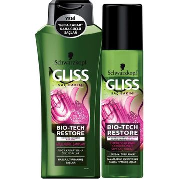 Gliss Bio-Tech Restore 360 ml Şampuan + 200 ml Saç Kremi
