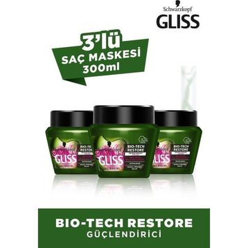 Gliss Bio-Tech Restore 3x300 ml Saç Maskesi