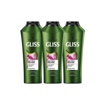 Gliss Bio-Tech Restore 3x360 ml Güçlendirici Şampuan