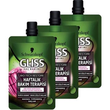 Gliss Bio Tech Restore 3x50 ml Haftalık Bakım Terapisi