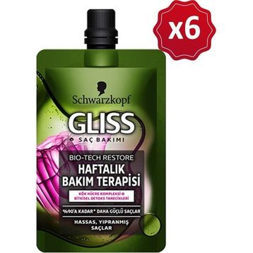 Gliss Bio Tech Restore 6x50 ml Haftalık Bakım Terapisi