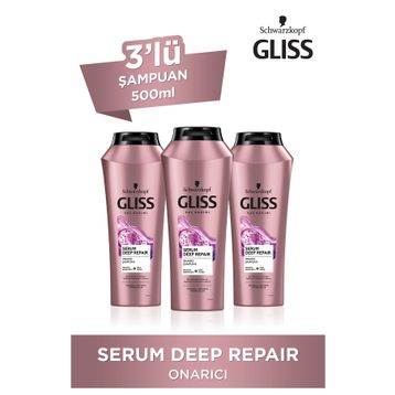 Gliss Serum Deep Repair 3x500 ml Şampuan