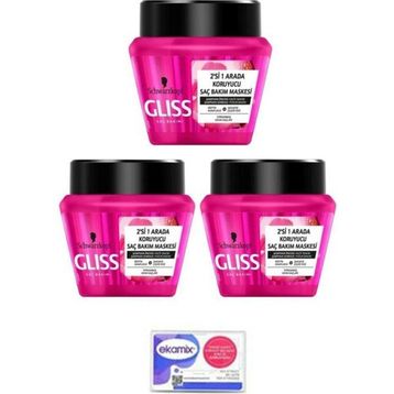 Gliss Supreme Length 3x300 ml Saç Bakım Maskesi