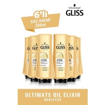 Gliss Ultimate Oil Elixir 6x360 ml Saç Kremi
