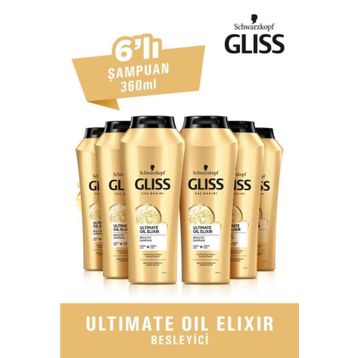 Gliss Ultimate Oil Elixir 6x360 ml Şampuan