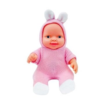 Global Toys Mavi Pembe ve Kırmızı Renk 8 Farklı Ses Konuşan Tavşanlı Oyuncak Bebek