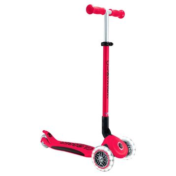 Globber 439-602 Elite Deluxe 3 Tekerlekli Katlanabilir Işıklı Kırmızı Scooter