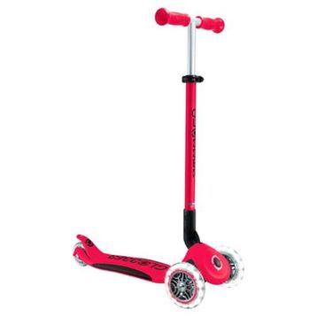 Globber 439-602 Elite Deluxe 3 Tekerlekli Katlanabilir Işıklı Kırmızı Scooter