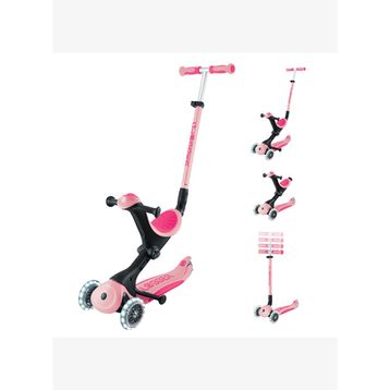 Globber Go Up Deluxe Pastel Pembe Işıklı Scooter