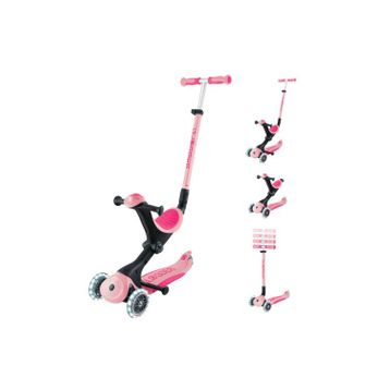 Globber Go Up Deluxe Pastel Pembe Işıklı Scooter