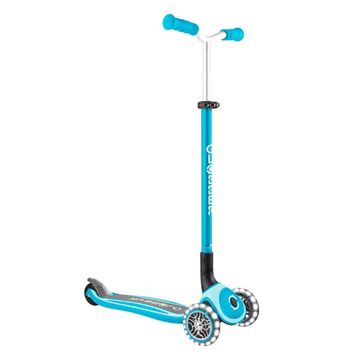 Globber Master 3 Tekerlekli Katlanabilir Işıklı Mavi Scooter