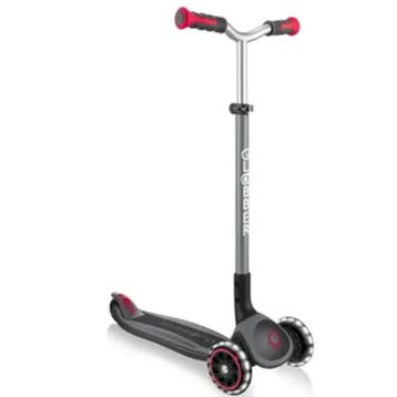 Globber Master Işıklı Katlanabilir Siyah Kırmızı Scooter