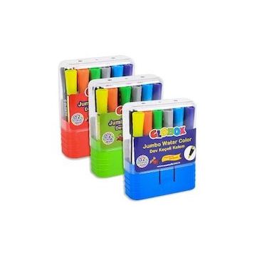 Globox 12 Renk Dev Keçeli Kalem