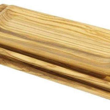 Globy 25x17 cm Zeytin Ağacı Servis Tabağı