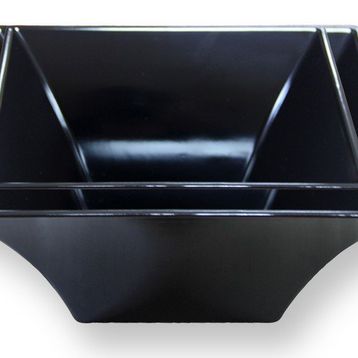Globy 26x26x12 cm Siyah Kare Kase