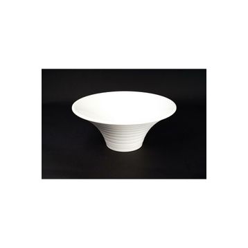 Globy 28x12 cm Beyaz Konik Kase