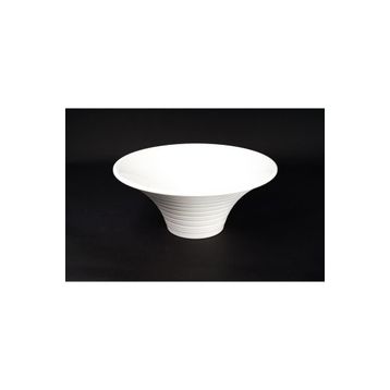 Globy 28x12 cm Beyaz Konik Kase