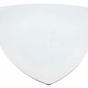 Globy 44 cm Beyaz Üçgen Sunum Tabak