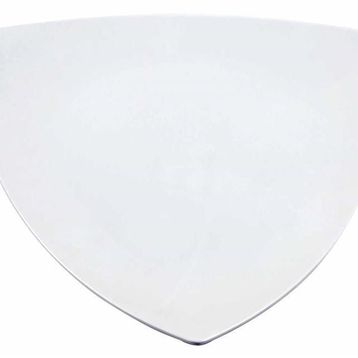 Globy 44 cm Beyaz Üçgen Sunum Tabak