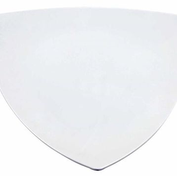 Globy 44 cm Beyaz Üçgen Sunum Tabak