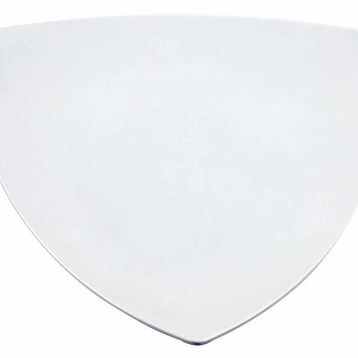 Globy 44 cm Beyaz Üçgen Sunum Tabak