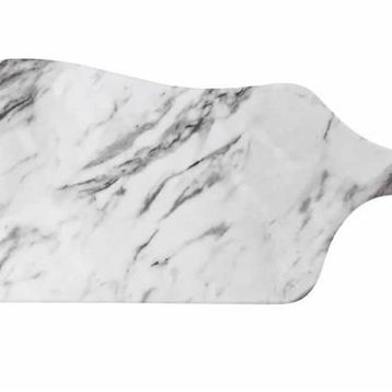Globy Açık Büfe 39x16.5x1.8 cm Melamin Mermer Desen Servis Sunum Tabağı