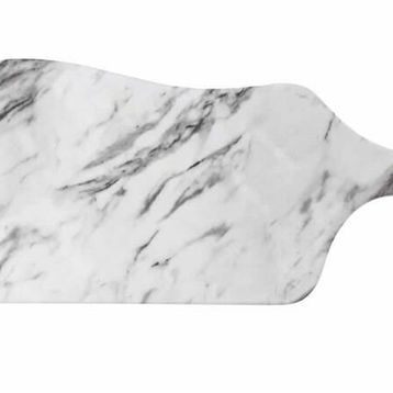 Globy Açık Büfe 39x16.5x1.8 cm Melamin Mermer Desen Servis Sunum Tabağı