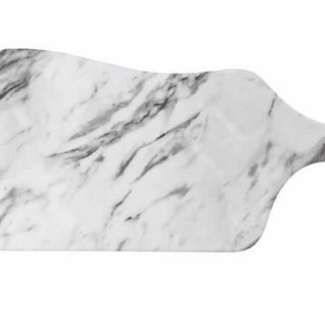 Globy Açık Büfe 39x16.5x1.8 cm Melamin Mermer Desen Servis Sunum Tabağı