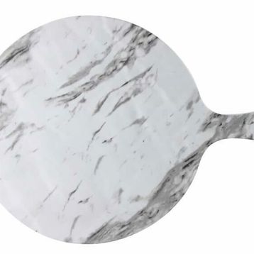 Globy Açık Büfe 53.2x38 cm Melamin Mermer Desen Servis Sunum Tabağı