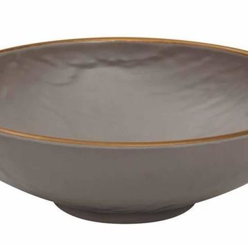 Globy Açık Büfe Gold 23x23x7 cm Melamin Yuvarlak Servis Kasesi