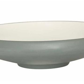 Globy Açık Büfe Gri 24.8x6 cm Yuvarlak Çukur Tabak