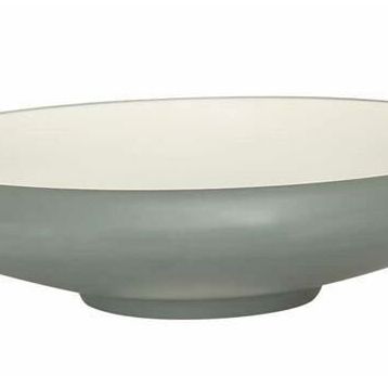 Globy Açık Büfe Gri 24.8x6 cm Yuvarlak Çukur Tabak