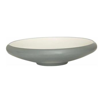 Globy Açık Büfe Gri 24.8x6 cm Yuvarlak Çukur Tabak