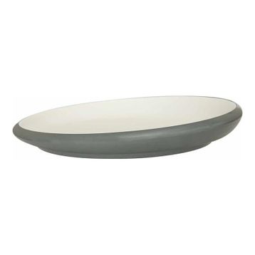 Globy Açık Büfe Gri 27.9x4.4 cm Eğimli Servis Sunum Tabağı