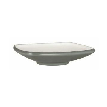 Globy Açık Büfe Gri 27x27x6.1 cm Kare Çukur Tabak