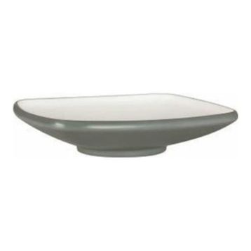 Globy Açık Büfe Gri 27x27x6.1 cm Kare Çukur Tabak