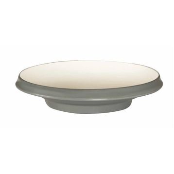 Globy Açık Büfe Gri 28.7x5.9 cm Ayaklı Yuvarlak Çukur Tabak