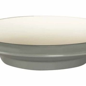 Globy Açık Büfe Gri 28.7x5.9 cm Ayaklı Yuvarlak Çukur Tabak